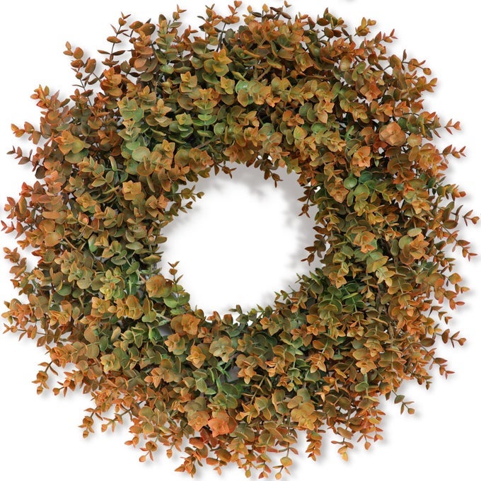 26 FALL WREATH FOR FRONT DOOR PORCH WINDOW LARGE ARTIFICIAL BOXWOOD LEAVES OUTDOOR WREATH FOR HOME FARMHOUSE HARVEST FESTIVAL THANKSGIVING DAY AUTUMN DECOR