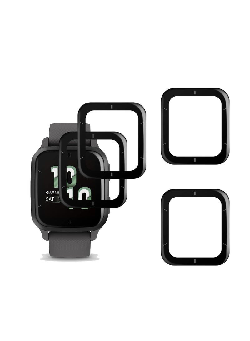 KASTWAVE Screen Protector for Garmin Venu Sq 2 GPS Smartwatch, 4 Pack Invisible Ultra HD Clear Film Anti Scratch Skin Guard - Smooth/Self-Healing/Bubble, Compatible with Garmin Venu Sq 2 Watch - Image 1