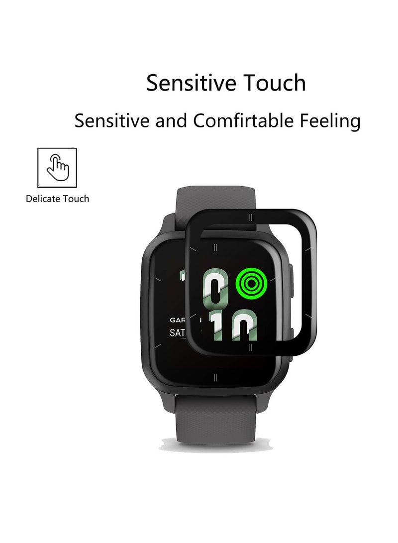 KASTWAVE Screen Protector for Garmin Venu Sq 2 GPS Smartwatch, 4 Pack Invisible Ultra HD Clear Film Anti Scratch Skin Guard - Smooth/Self-Healing/Bubble, Compatible with Garmin Venu Sq 2 Watch - Image 2