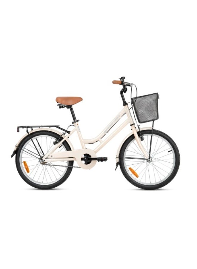 Spartan 20" Classic City Bike | White Ash Color, Single Speed, Adjustable Saddle, Front & Rear Brakes | Urban Commuter Bicycle Youth | Easy-to-Ride Commuter Bike | SP-3293 - Image 2