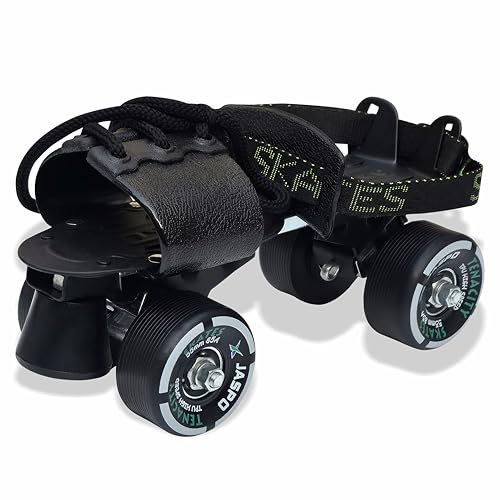 Jaspo Tenacity Adjustable Senior Roller Skates Suitable for Age Group 6 to 14 Years (Yellow) - Image 1