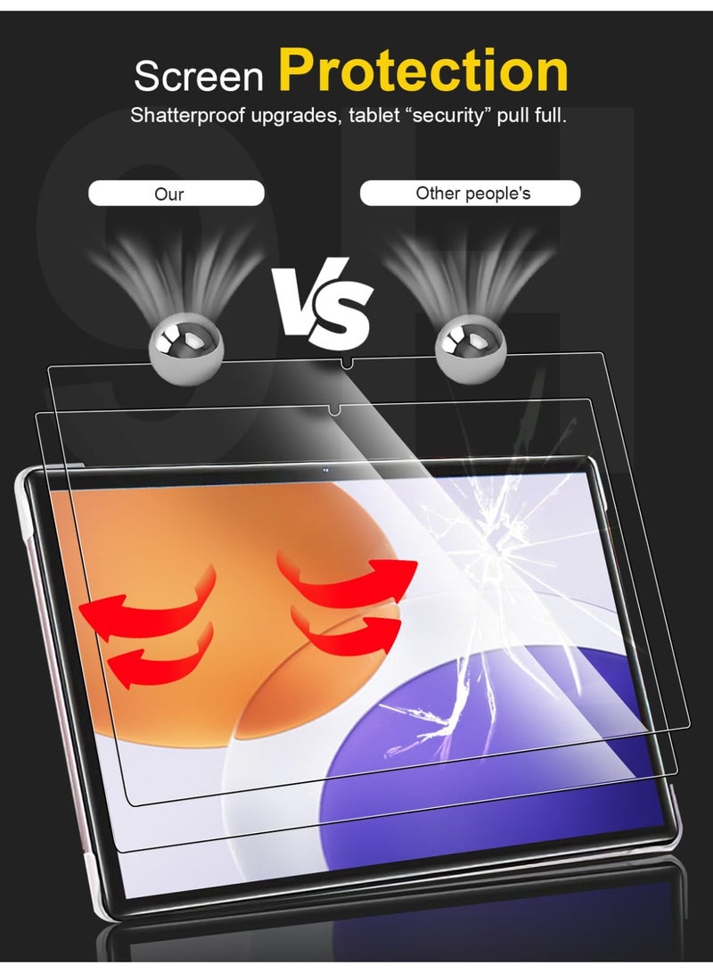 عام 【قطعتان】 حامي شاشة متوافق مع شاومي باد 7S برو 12.5 إنش 2025 - فيلم زجاج مقوى، صلابة 9H، حساس للمس، مقاوم لبصمات الأصابع والخدوش وخالٍ من الفقاعات - Image 5