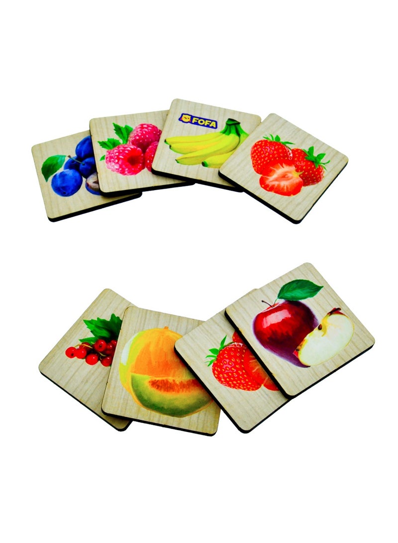 فوفا FOFA لعبة تعليمية خشبية - فواكه الذاكرة - Image 4