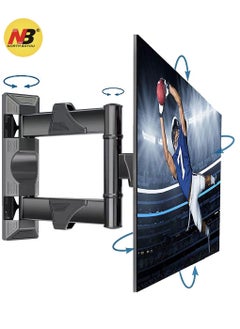 NB NORTH BAYOU TV Wall Mount, Full Motion TV Wall Bracket for Most 32-55 Inch TV/Flat Screen/LED/LCD/Monitors, Swivel Tilt TV Stand With Articulating Arms, Rotating, Max VESA 400x400mm up to 60lbs  - Image 1
