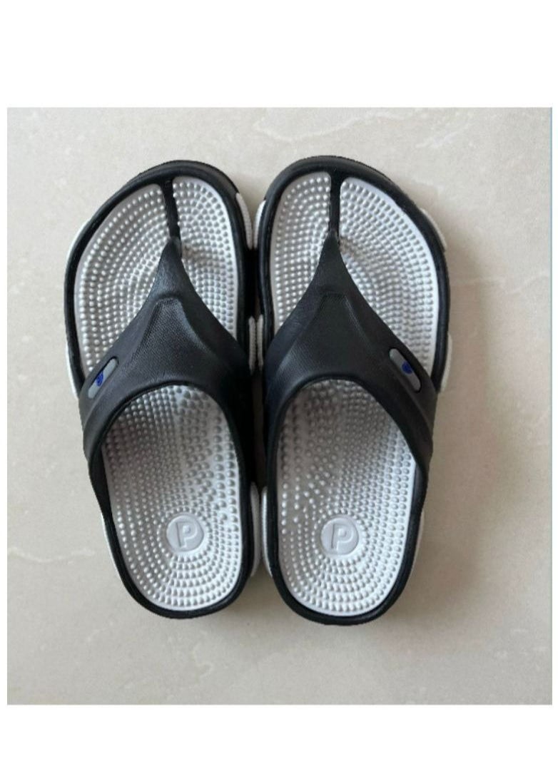 Life Balance - Foot Massage Slippers Shoes Sandals Reflexology Massager Relief  Back Pain, Relaxation Gifts for Mom Dad Grey - Image 1