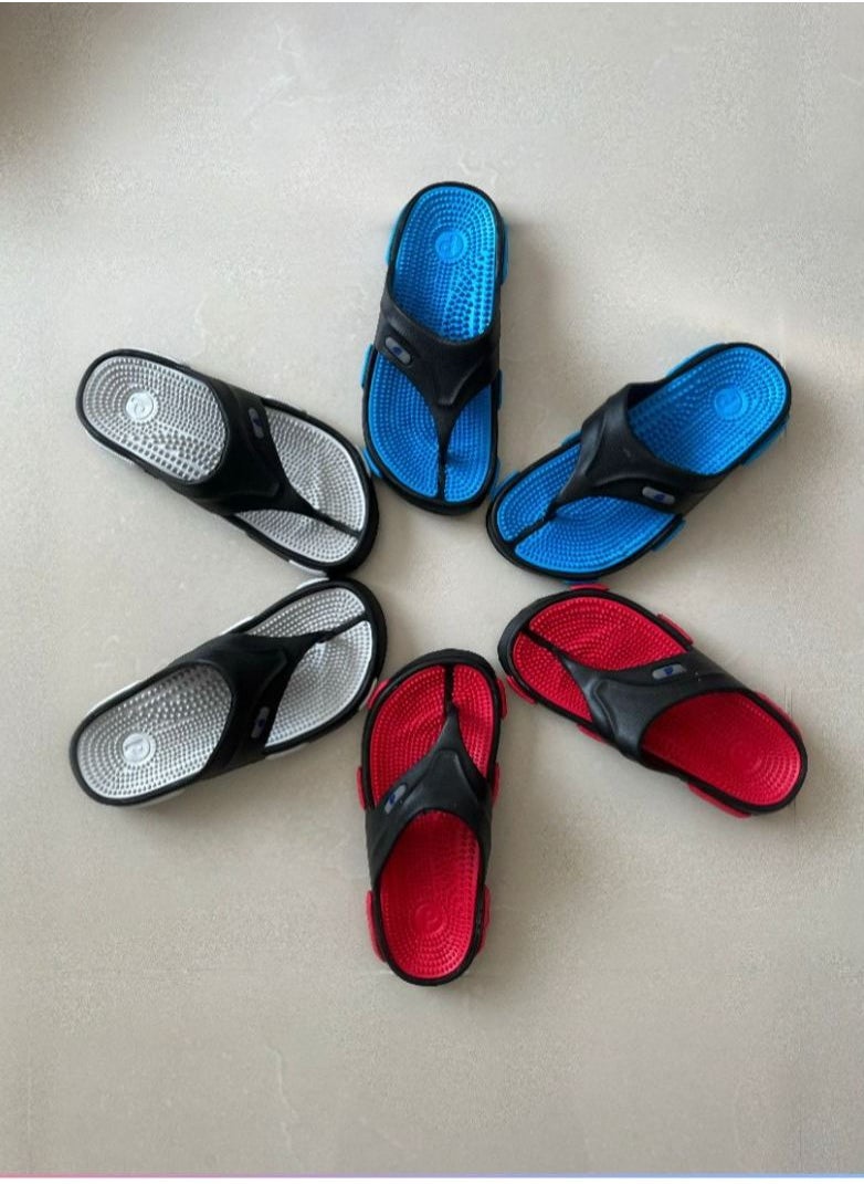 Life Balance - Foot Massage Slippers Shoes Sandals Reflexology Massager Relief  Back Pain, Relaxation Gifts for Mom Dad Grey - Image 1