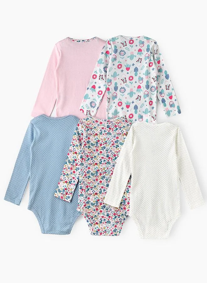 babyqlo Floral Garden Bodysuit Collection Set of 5