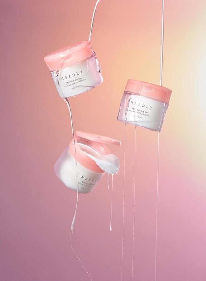 Needly Anti-Trouble Pad | Exfoliating & Sebum improvement with quadruple peeling complex | For acne-prone skin - Image 4