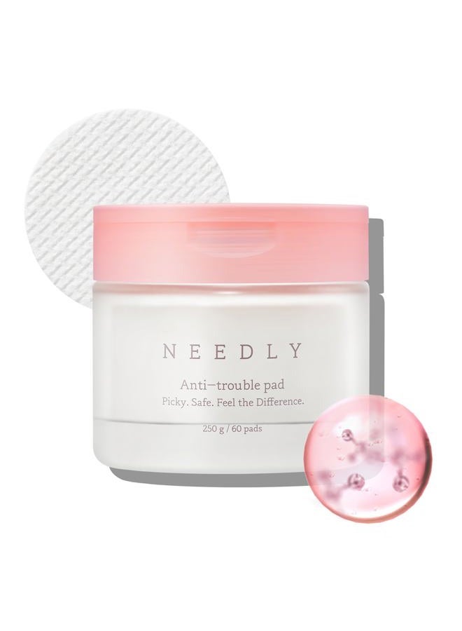 Needly Anti-Trouble Pad | Exfoliating & Sebum improvement with quadruple peeling complex | For acne-prone skin - Image 1