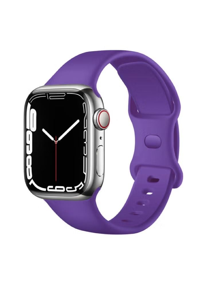 Zaboon Infinity Solid Silicone Replacement Band for Apple Watch 41/40/38mm Series 7/6/5/4/SE - Image 2