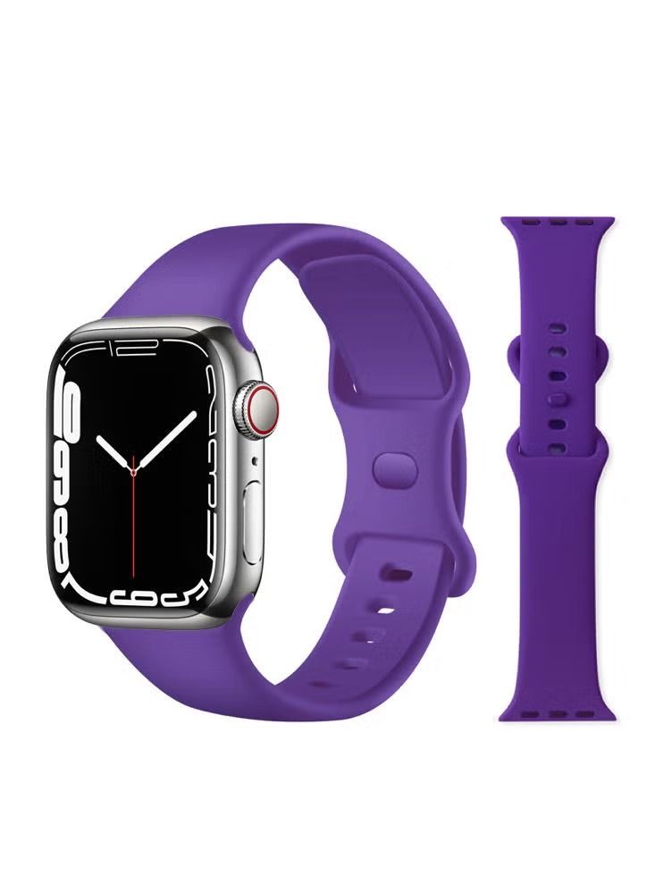 Zaboon Infinity Solid Silicone Replacement Band for Apple Watch 41/40/38mm Series 7/6/5/4/SE - Image 1