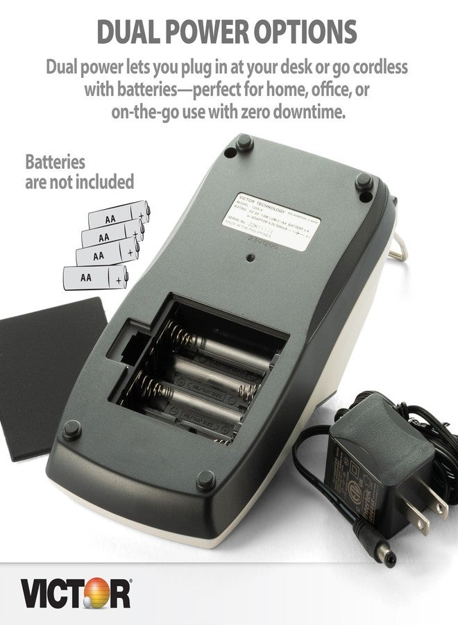 Victor 1205-4 12 Digit Portable Palm/Desktop Commercial Printing Calculator, 1.8" x 4" x 8" - Image 4