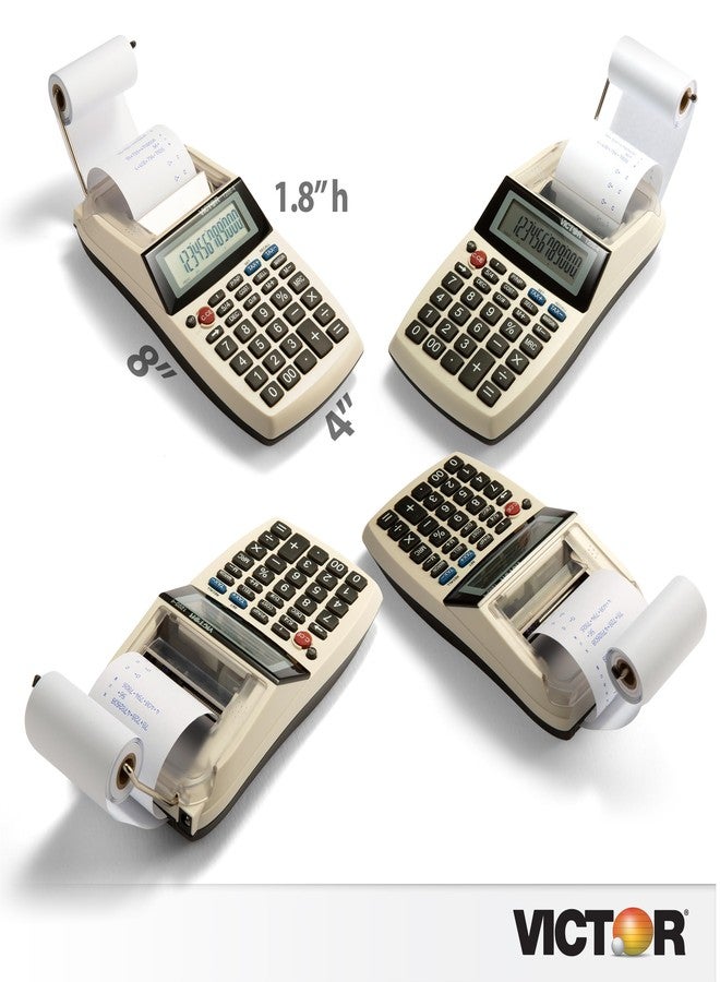 Victor 1205-4 12 Digit Portable Palm/Desktop Commercial Printing Calculator, 1.8" x 4" x 8" - Image 5