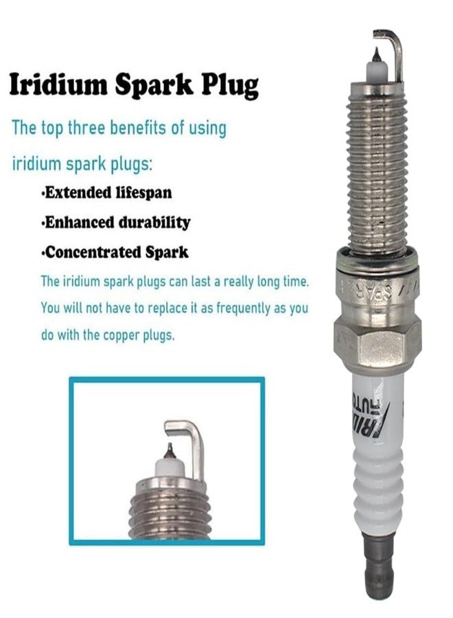 Autowxjq Ignition Coil Iridium Spark Plugs Set of 6pcs UF603 C1624 Compatible with Honda Pilot Accord Odyssey Ridgeline Acura MDX RDX TSX ZDX RL TL TSX 3.5L 3.7L V6 - Image 5