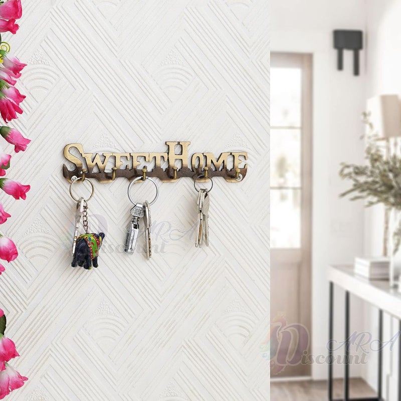 Discount ARA Antique Key Holder for Home DecorationHome Decor ItemsPremium Brass Key HolderHouse Warming Gifts for New Home - Image 1