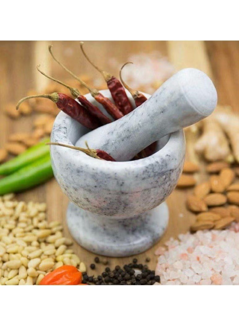 Elegant & Durable Marble Mortar and Pestle – Premium Quality - Image 4