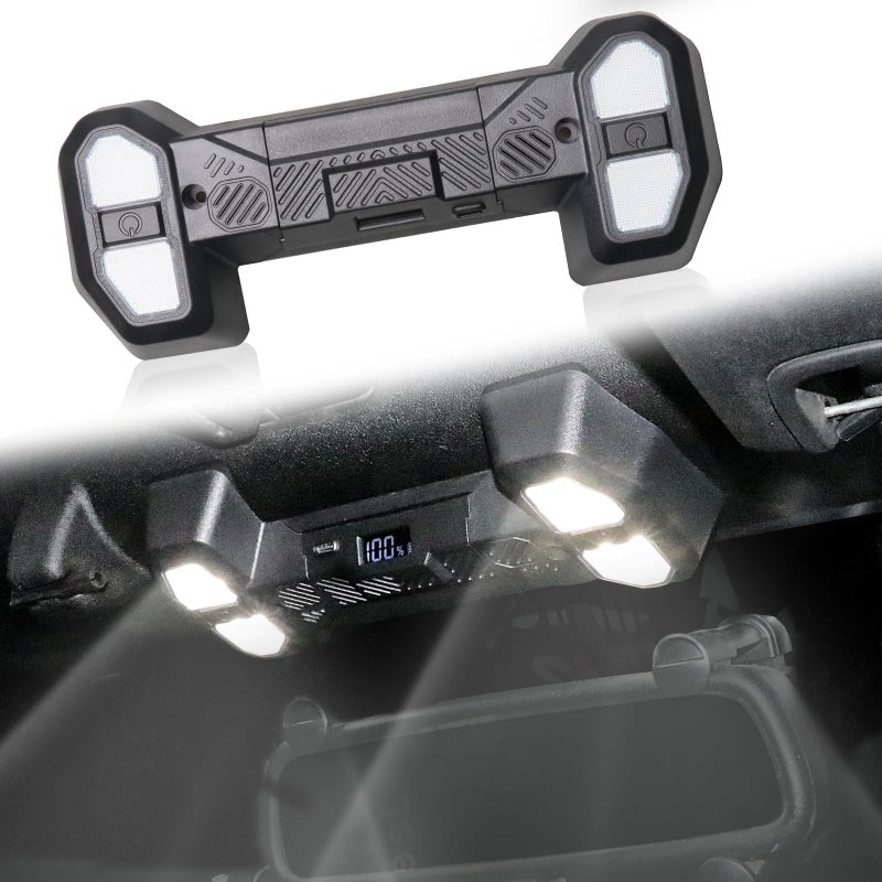 BESTAOO LED Interior Map Lights Front Seat Dome Light Compatible with 20122017 Jeep Wrangler JK Reading Lights for Wrangler Accessories 5980K White LED Lights