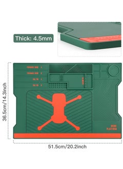 Soldering Mat 51.5x36.5cm, Heat Resistant Silicone Work Station Desk Pad with Magnetic Slots for Drone Camera BGA Soldering Iron Workbench Cell Phone Laptop Repair (Green) - pzsku/ZA19ED17742BF093806B5Z/45/_/1707981198/1f8fd3d8-5d70-4a52-bb6f-e74940a36d4e