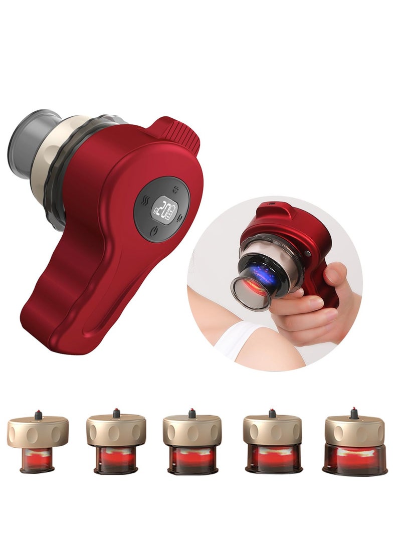 SYOSI Separable Electric Cupping Therapy Set, 6 Cupping Cups, Upgraded Smart Cupping Kit for Massage Therapy, Cupping Massager for Targeted Pain Relief, Long Battery Life and Portability - Image 1