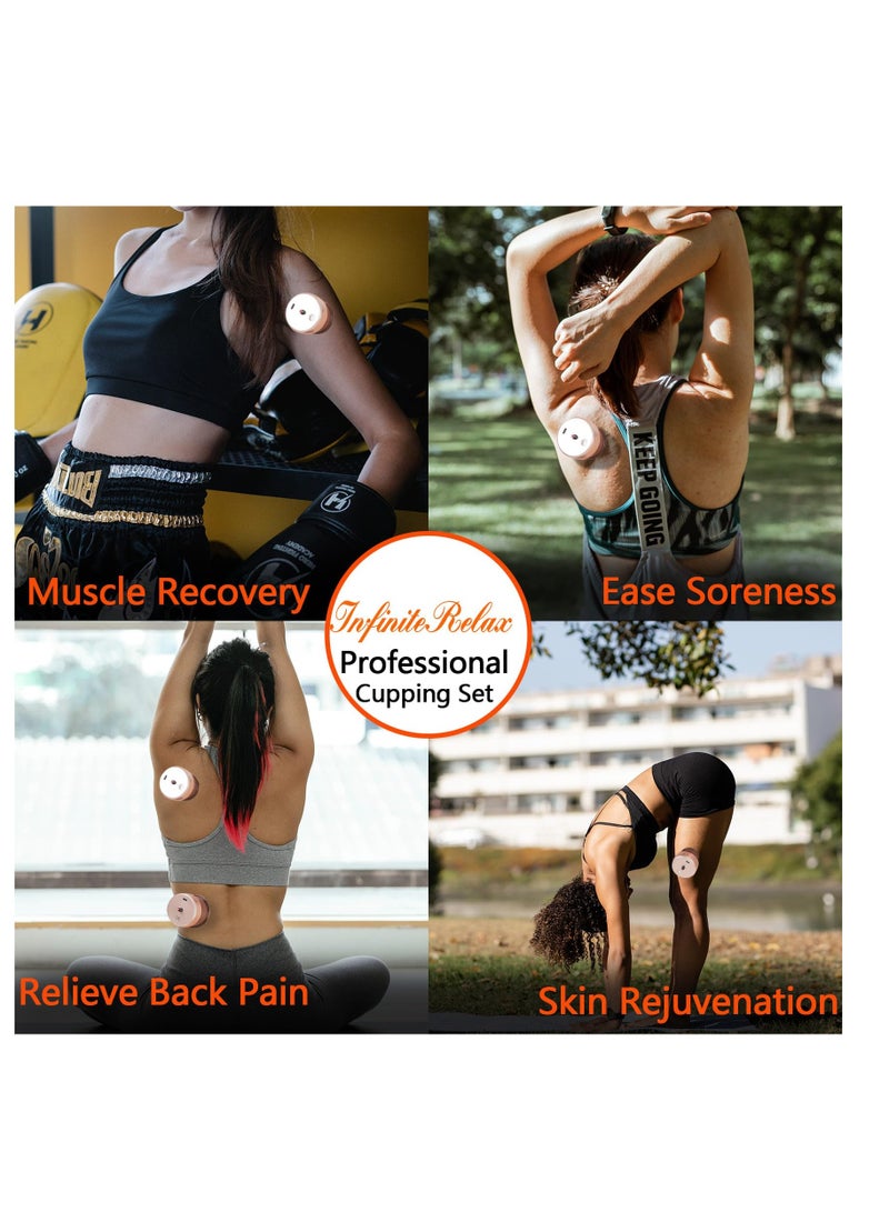 SYOSI Separable Electric Cupping Therapy Set, 6 Cupping Cups, Upgraded Smart Cupping Kit for Massage Therapy, Cupping Massager for Targeted Pain Relief, Long Battery Life and Portability - Image 4