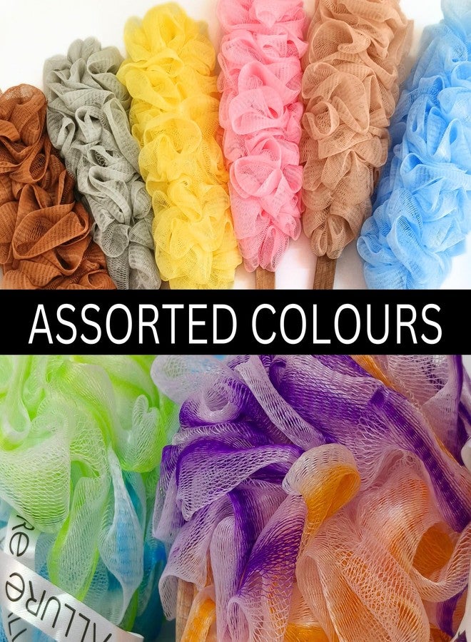 ألور مجموعة فرشاة استحمام وليفة خشبية من ألور (عبوة من 2 ليفة بألوان مزدوجة متنوعة) - Image 3