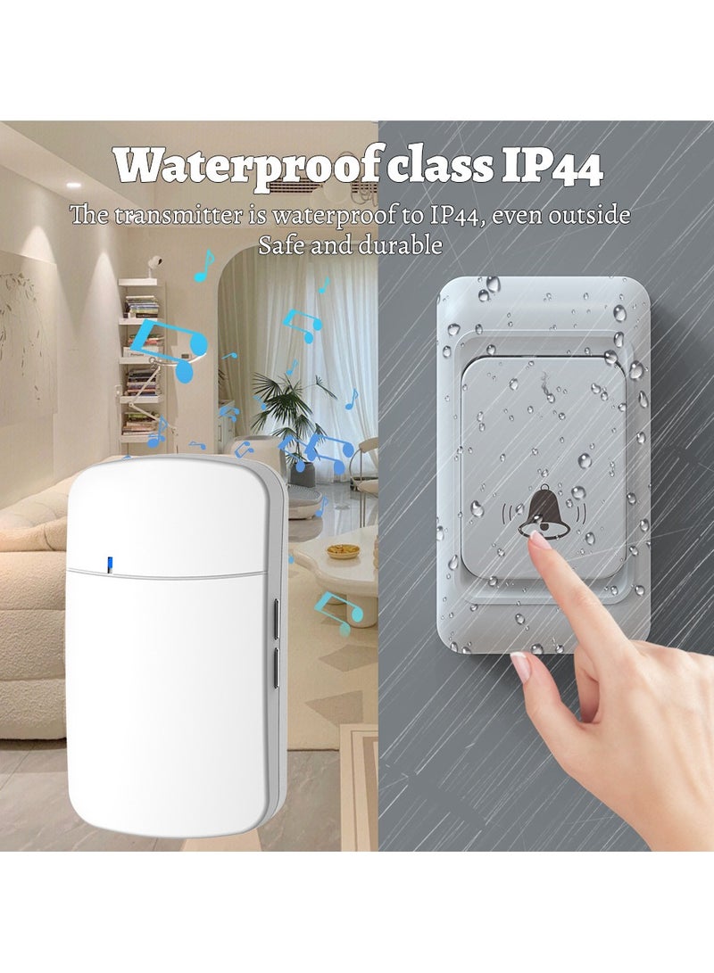 general Wireless Home Doorbell with Ultra-Long Range Dingdong Remote Caller High Volume Waterproof Durable UK Plug - Image 3