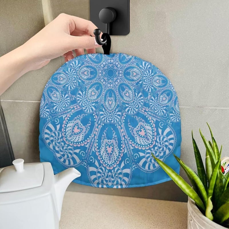 Tea Pot Cozy for Teapots Insulated Tea Pot Tea Kettle Quilt Dust Proof Teapot Cover for Home Kitchen Tea Party Decorative Accessories Decor Handmade Tea Cozy Easy to Clean - Image 5