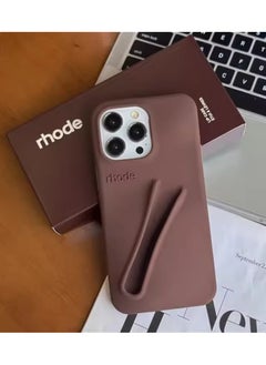 rhode Silicone Lip Holder for Cell Phone, Lip Gloss Adhesive Sleeve for Phone, Lip Holder Stick-on Phone Case, Back Stick On Holder for iPhone Phones（Espresso）  - Image 4