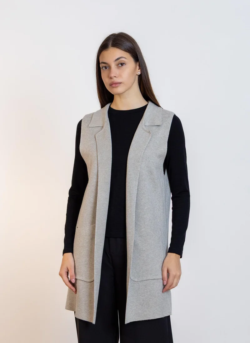 شايبس SLEEVELESS KNIT CARDIGAN