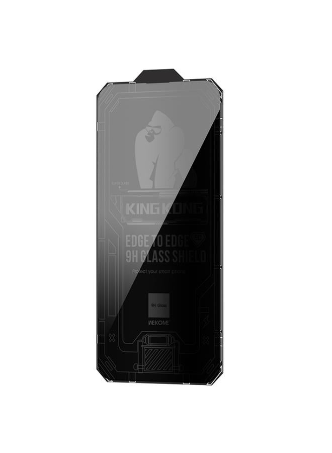 iPhone 13 Pro WK WTP 067 King Kong Vacha 9D Curved Privacy Tempered Glass Film Black