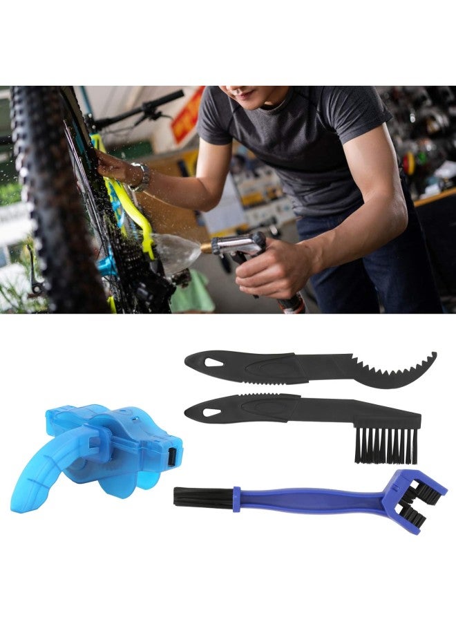 klarako 4pcs Bicycle Chain Cleaner Kit Portable Bike Chain Scrubber Cleaning Brush Tool Set - Image 4