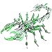 OreilleStar 3D Metal Scorpion Puzzles for Adults 3D Puzzles Metal Model Kits to Build DIY Assembly Mechanical Puzzle Building Block Toys with Tool Brain Teaser Craft for Home Decor Metal ScorpionGreen - Image 2