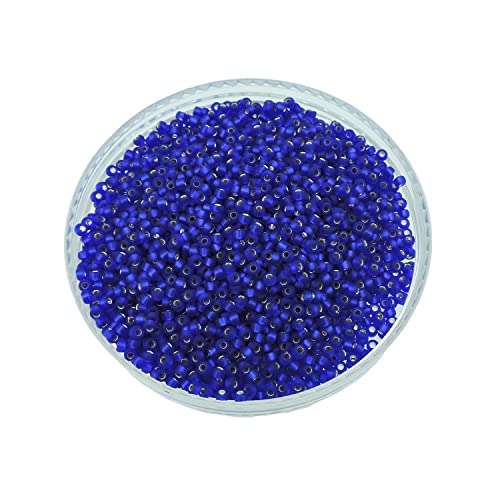 Miyuki Cobalt Silver Lined Matte Miyuki 11/0 rocailles Glass Seed Beads 24 Grams - Image 4