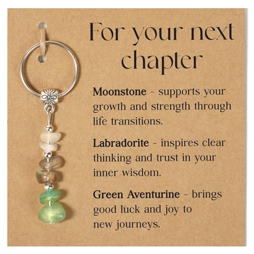 Sensemory Keychain For Coworker, Teacher, Nurse, Friend, Senior, Retirement Gift For Woman, Farewell, Going Away, New Job Key Chains, Last Minute Gift, Christmas Stocking Stuffers (Next Chapter) - Image 1