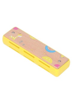 Thoraya Kids 16 Hole Wooden Harmonica Music Education Harmonicas Musical Instrument for Beginners Yellow  - Image 2