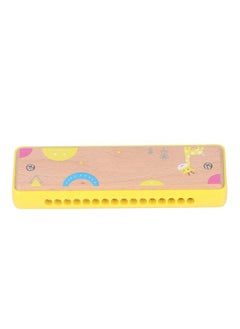 Thoraya Kids 16 Hole Wooden Harmonica Music Education Harmonicas Musical Instrument for Beginners Yellow  - Image 5