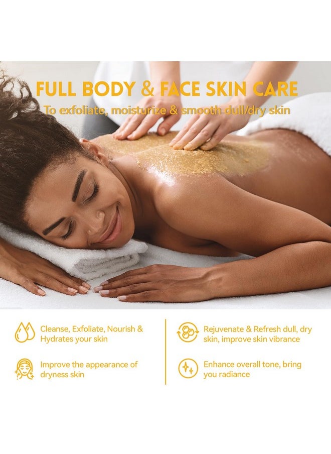 ANAI RUI - Turmeric Body Scrub For Dark Spots Sugar Scrub For Exfoliating Smoothing Hydrating Skin Turmeric Body Scrub Exfoliator 9 Oz - Image 1