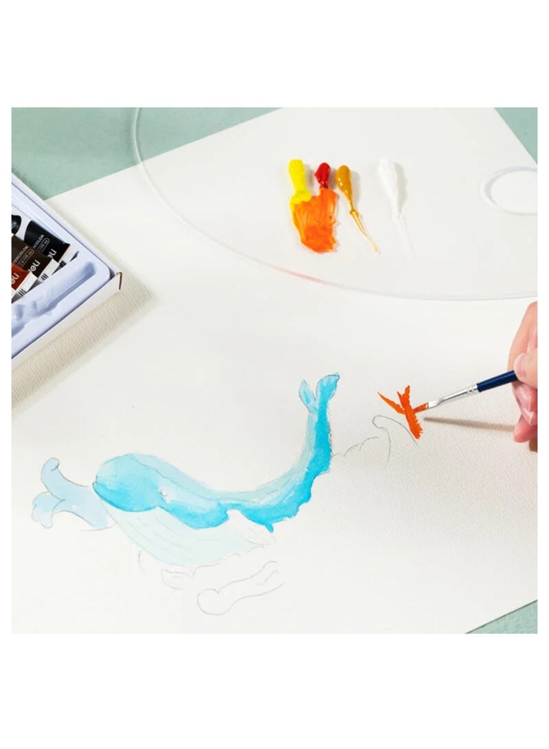 Deli 24-Piece Watercolour Tube Set 5ml Content With A Paint Brush - Image 2