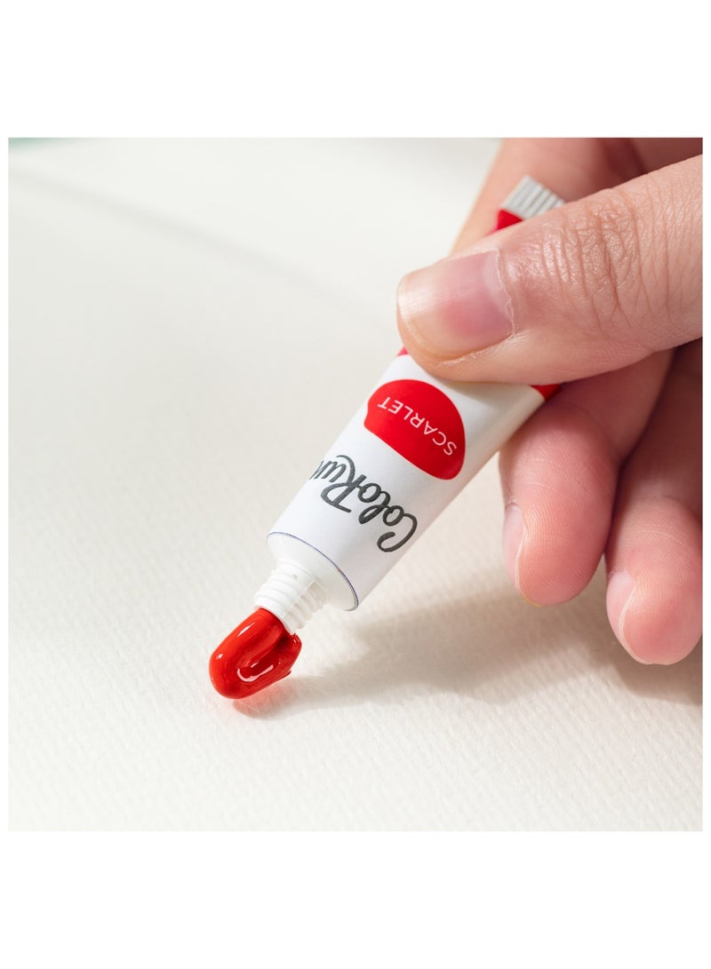 Deli 24-Piece Watercolour Tube Set 5ml Content With A Paint Brush - Image 4