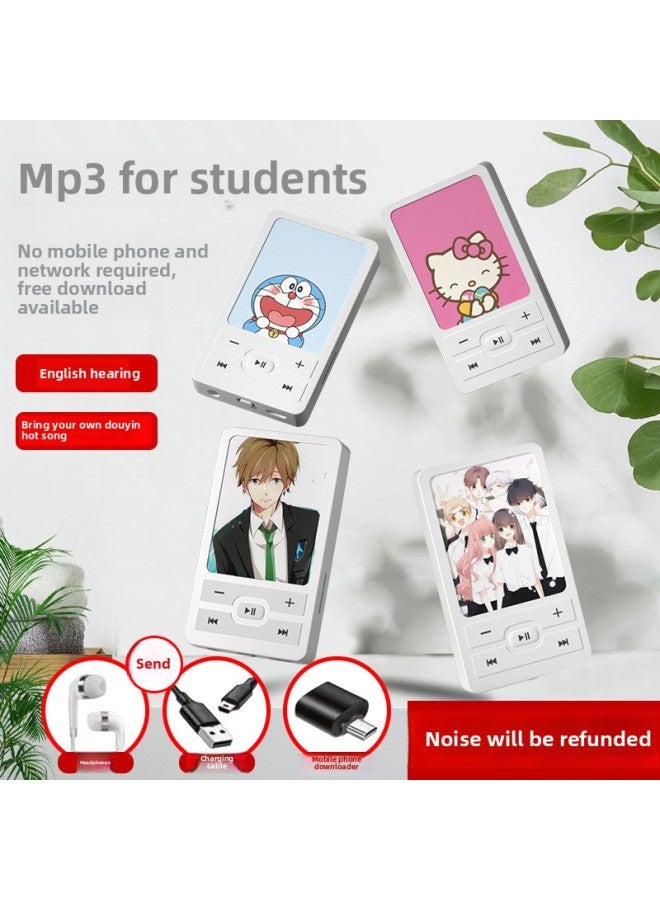 Genuine Cartoon Mp3 Walkman Student Version Mp4 Portable Music Playback External Listening English Learning Small-Body Color:Genshin Impact Thousand Leaves-Memory Capacity:128GB-reminder: Memory Selection (other/other) Requires Your Own Memory Card - Image 5