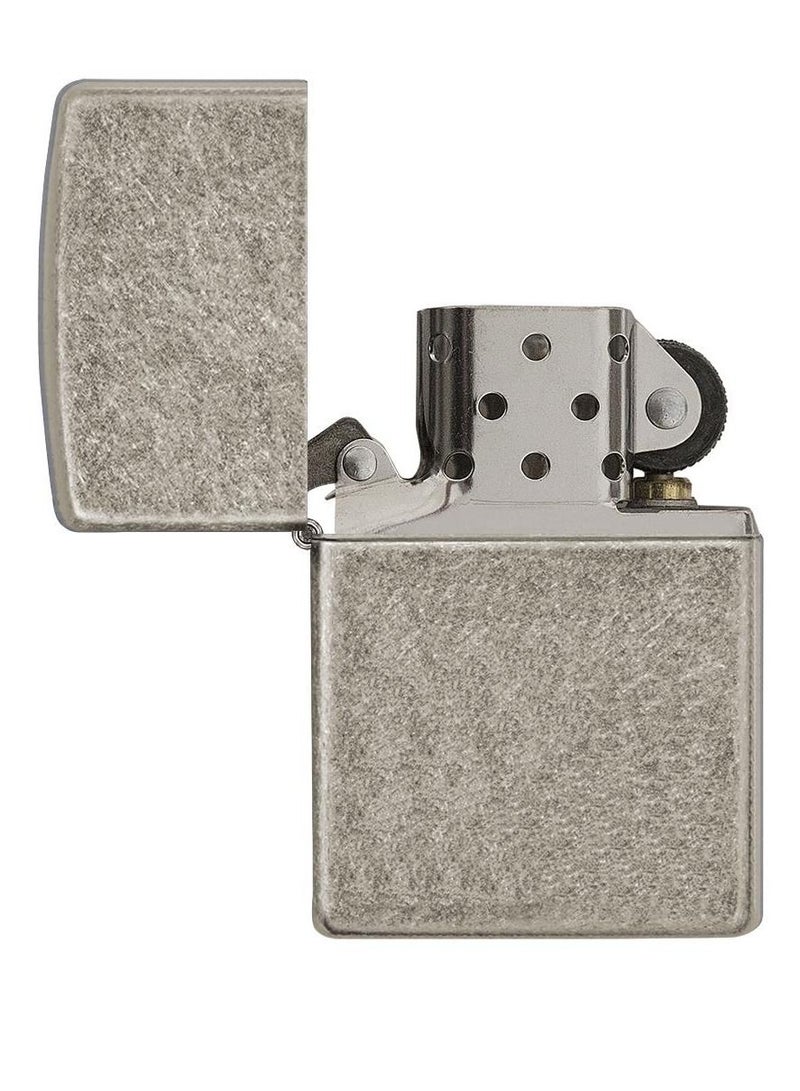 Zippo ولاعة زيبو 28973 آرمور ذات اللون الفضي العتيق مقاومة للرياح - Image 4