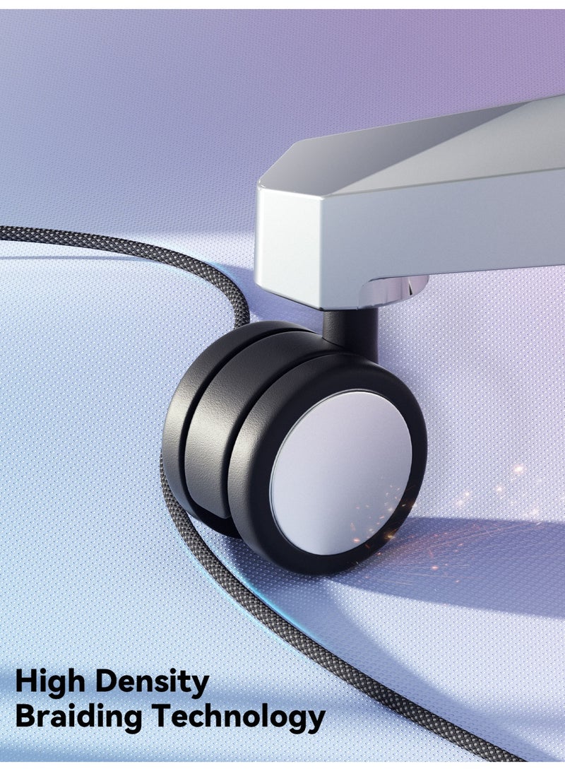 Essager 7A 100W USB-C Fast Charging Cable – USB-A to USB-C – PD3.0/QC3.0 – Nylon Braided – for Samsung, Huawei, Xiaomi, HONOR, OPPO, VIVO, Realme (White, 2 meter) - Image 2