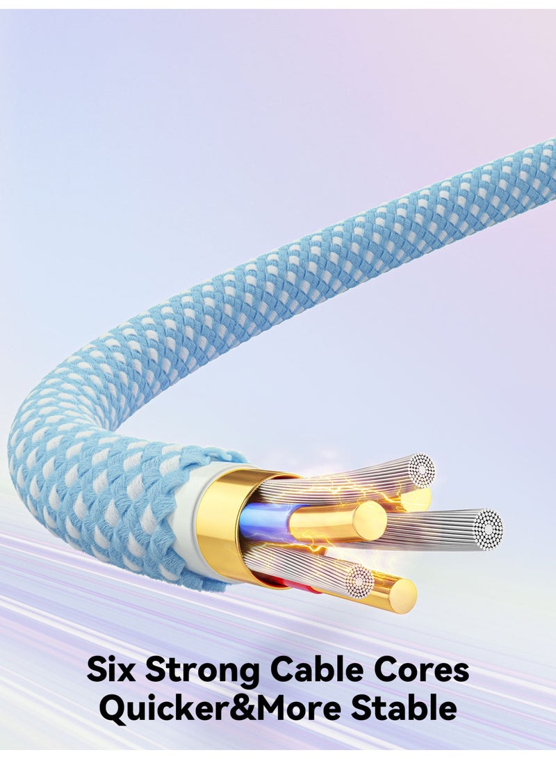 Essager 7A 100W USB-C Fast Charging Cable – USB-A to USB-C – PD3.0/QC3.0 – Nylon Braided – for Samsung, Huawei, Xiaomi, HONOR, OPPO, VIVO, Realme (White, 2 meter) - Image 3