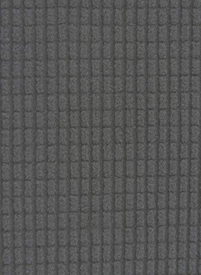 إيزي-جوينج غطاء أريكة كبير الحجم قابل للتمدد بسهولة، قطعة واحدة، لحماية الأثاث، ناعم مع قاعدة مطاطية للأطفال، مصنوع من قماش جاكار من البوليستر والإسباندكس بنقشة مربعات صغيرة، رمادي داكن - Image 5