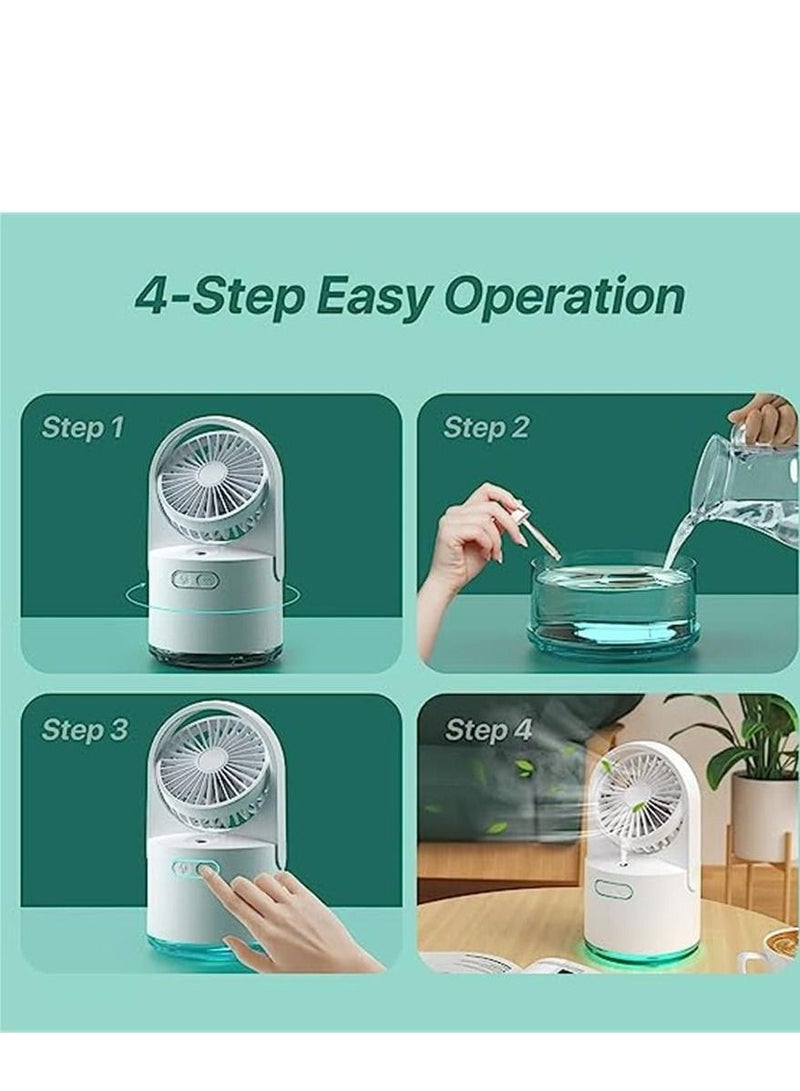 Rechargeable desktop spray fan with 300ml water tank - Image 5