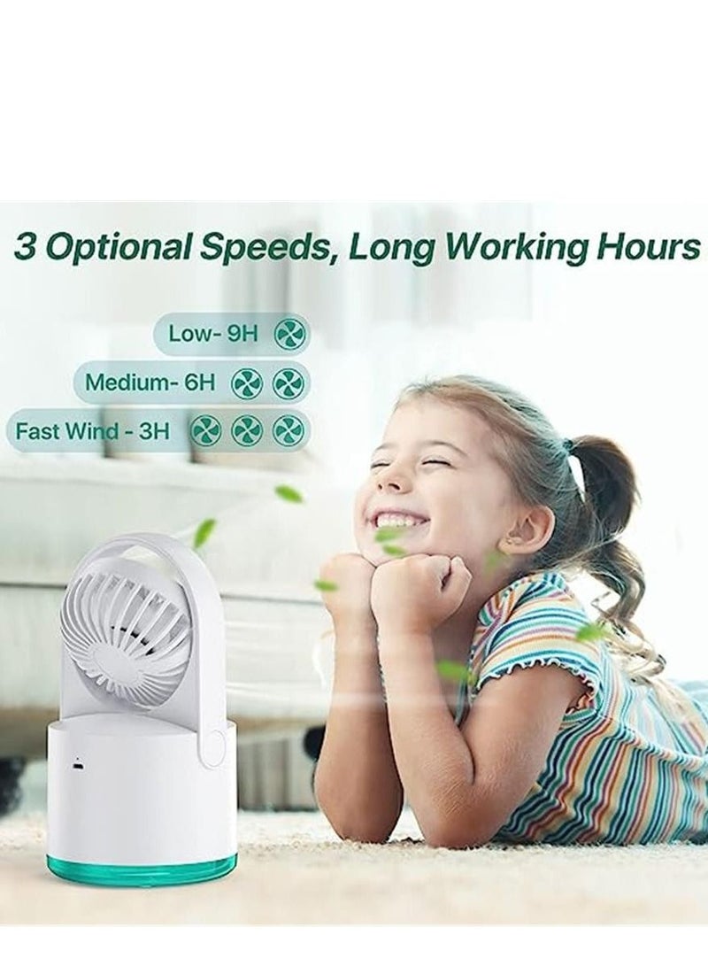 Rechargeable desktop spray fan with 300ml water tank - Image 3