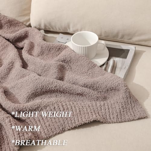 bearberry Super Soft Fluffy Throw Blanket Lightweight Cozy Warm Throw Blankets for Couch Bed Sofa All Season (Rose Taupe, 50”x60”) - Image 3
