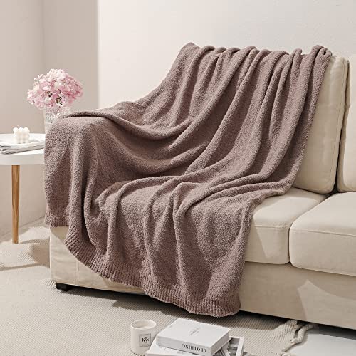 bearberry Super Soft Fluffy Throw Blanket Lightweight Cozy Warm Throw Blankets for Couch Bed Sofa All Season (Rose Taupe, 50”x60”) - Image 2