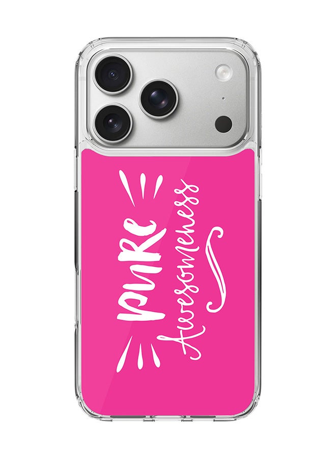 Stylizedd Classic Clear MagSafe Case for iPhone 17 Pro , Hybrid Soft Case Flexible Edges Anti Drop TPU PC Gel Thin Transparent Cover [ Designed for iPhone 17 Pro ] - Pure Awesomeness