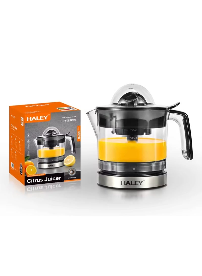 Haley خلاط عصير الحمضيات الكهربائي المحمول بسعة 750 مل مناسب للمنزل - Image 1